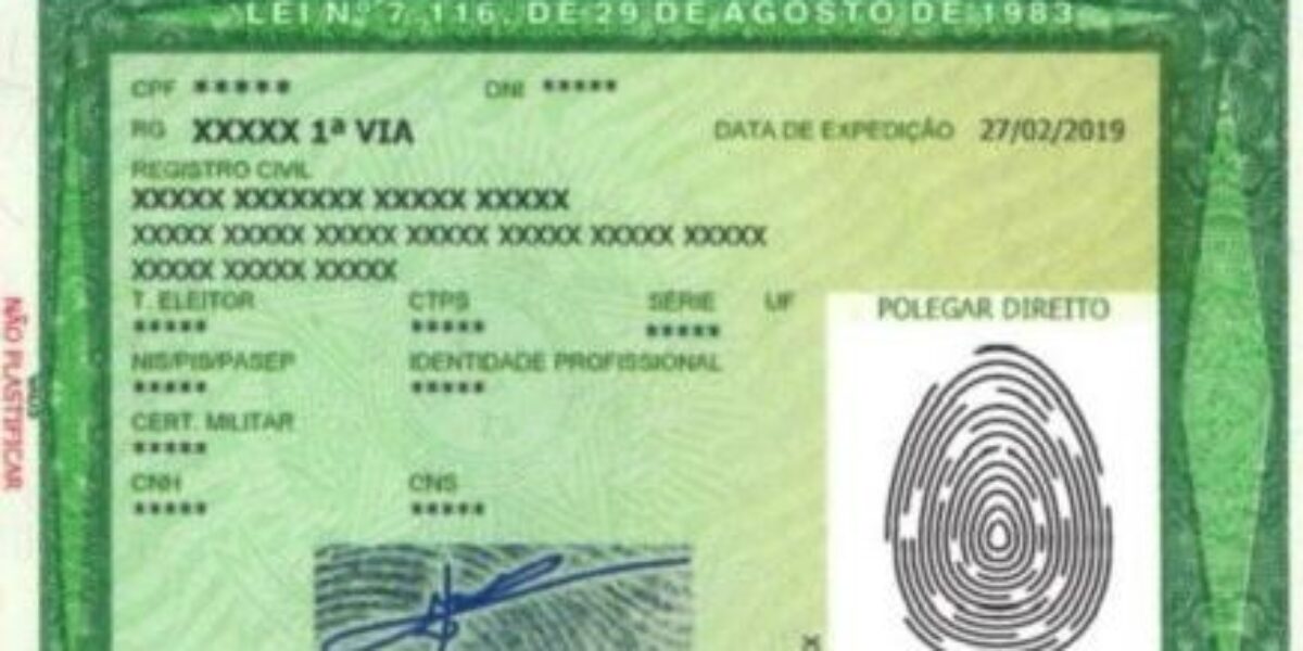Novo modelo de Carteira de Identidade já é emitido em Goiás