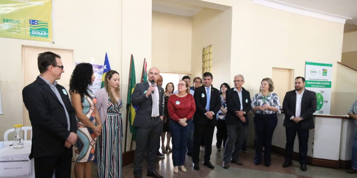 Secretário Bruno D’Abadia destaca simbolismo de iniciar Circuito de Saúde do Servidor na Seduc