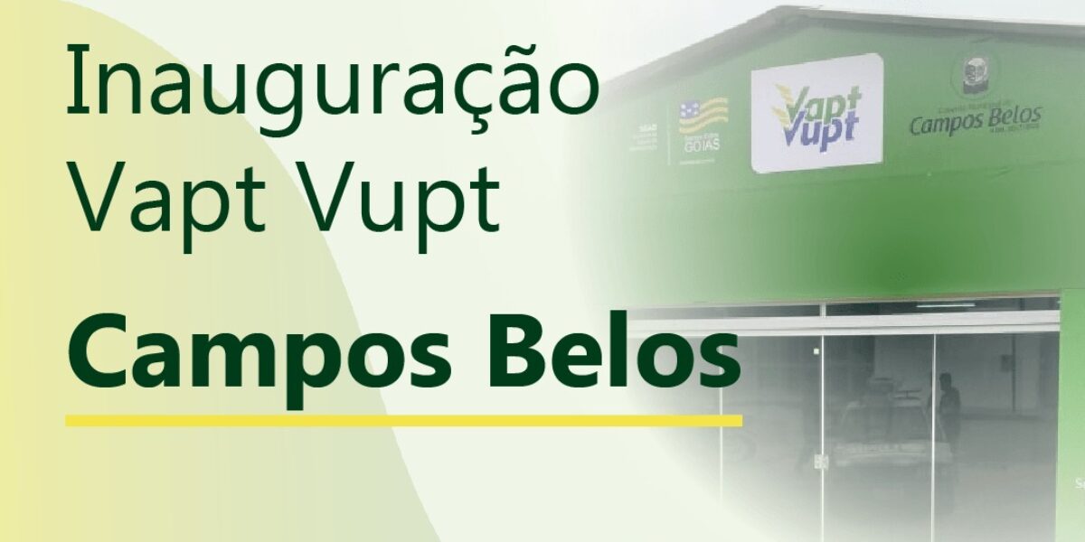 Governador Ronaldo Caiado inaugura unidade do Vapt Vupt em Campos Belos