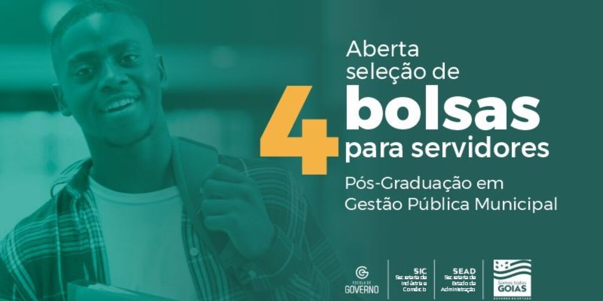Governo de Goiás concede bolsas para formação de servidores