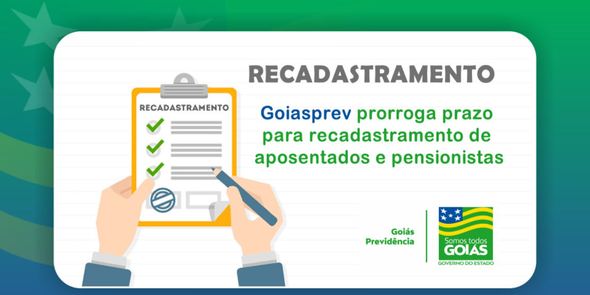 Governo de Goiás mantém suspenso recadastramento obrigatório de aposentados e pensionistas do Estado