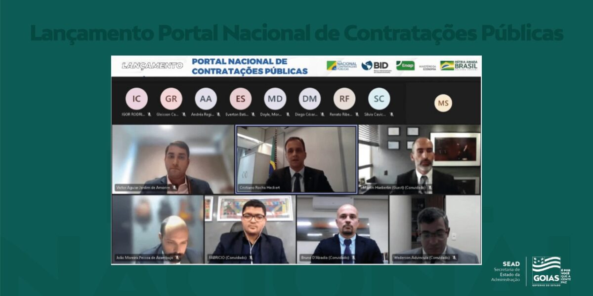 Sead Goiás participa de lançamento do Portal Nacional de Contratações Públicas