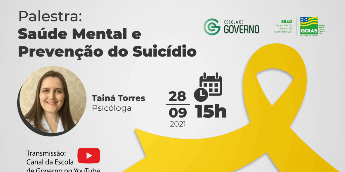 Sead promove palestra sobre saúde mental e prevenção ao suicídio