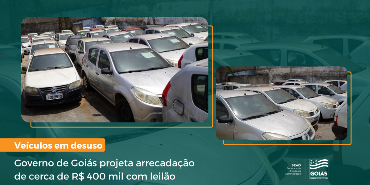 Governo de Goiás projeta arrecadação de cerca de R$ 400 mil com leilão de veículos em desuso