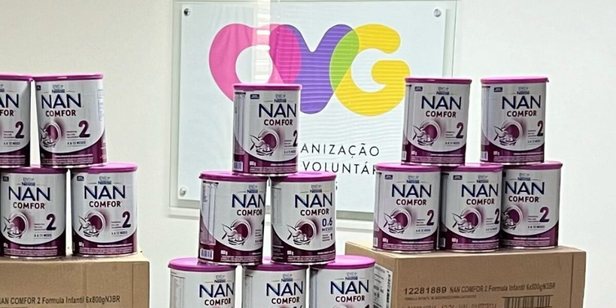 Administração entrega 300 latas de suplemento alimentar à OVG