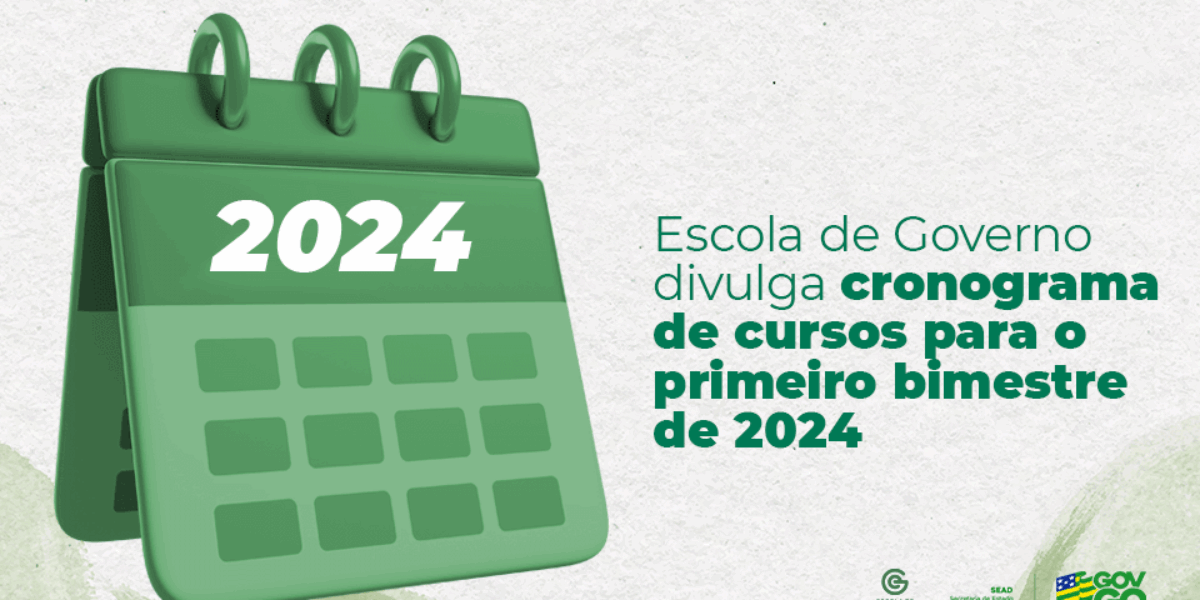 Escola de Governo divulga o cronograma de cursos para o primeiro bimestre de 2024