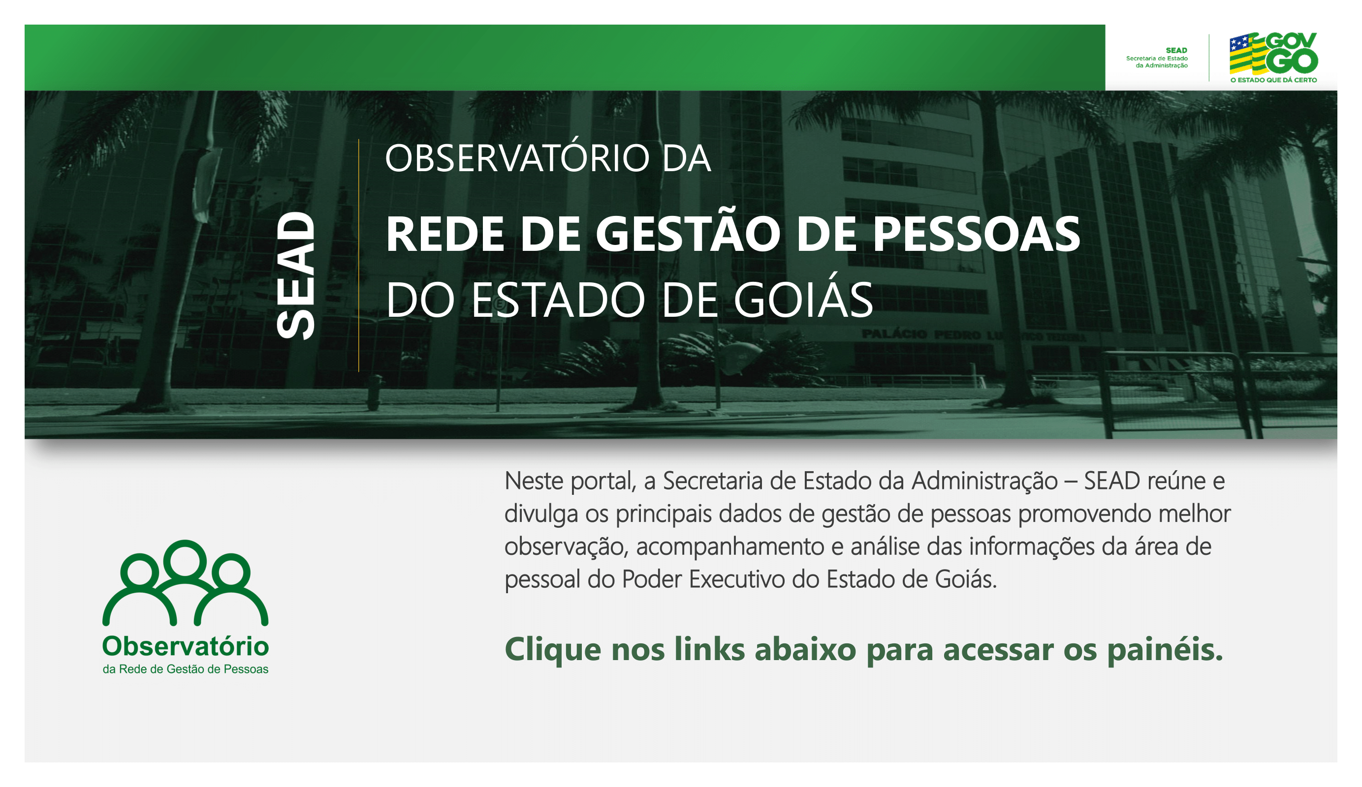 OBSERVATÓRIO DA REDE DE GESTÃO DE PESSOAS DO ESTADO DE GOIÁS