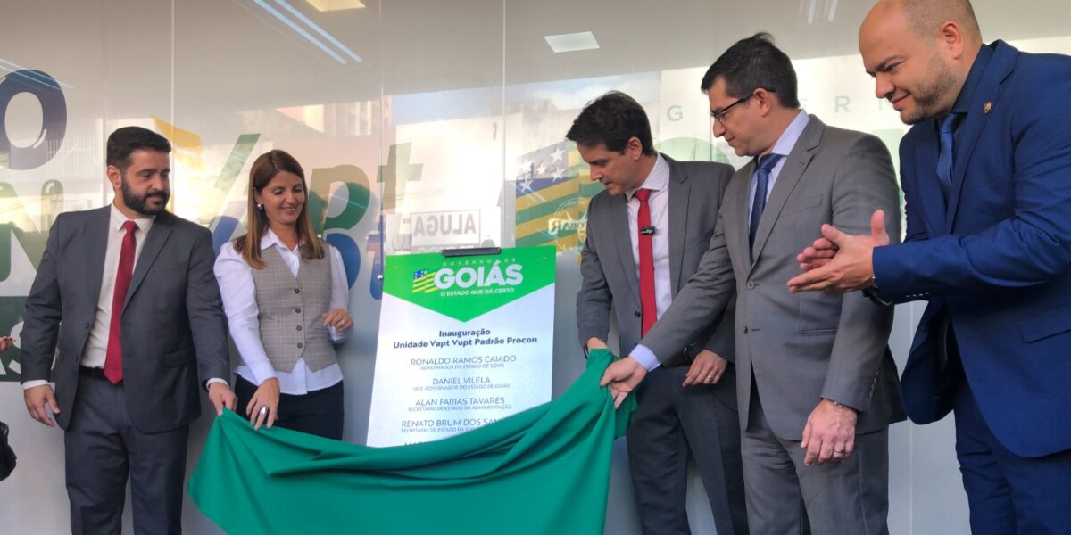 Governo de Goiás inaugura unidade Vapt Vupt Padrão Procon