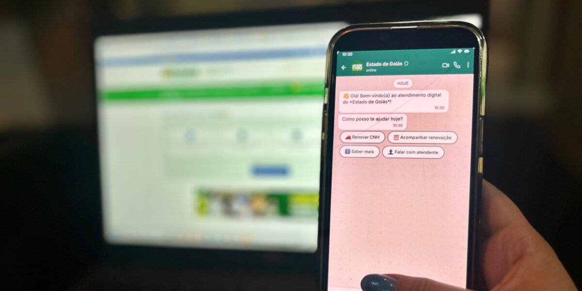 Governo de Goiás leva serviços do Estado para o WhatsApp e amplia transformação digital