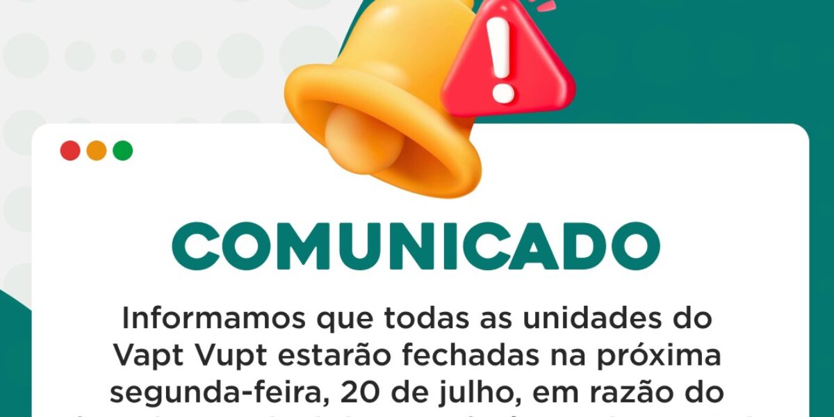 Funcionamento das Unidades Vapt Vupt