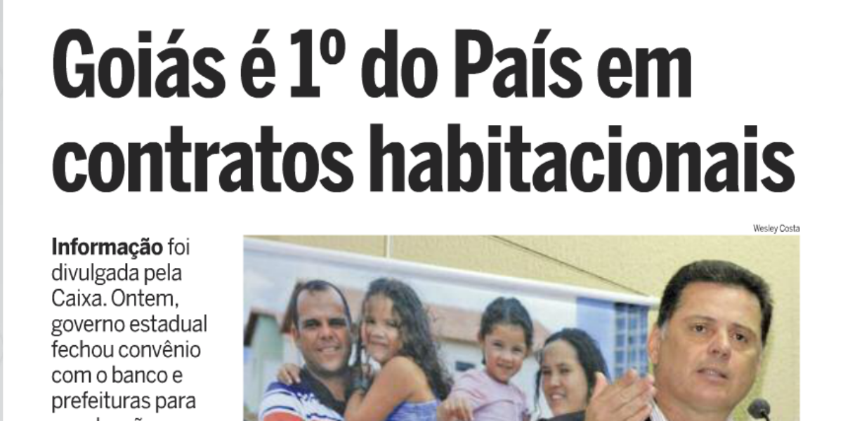 Jornal  O Hoje 16 de março de 2013