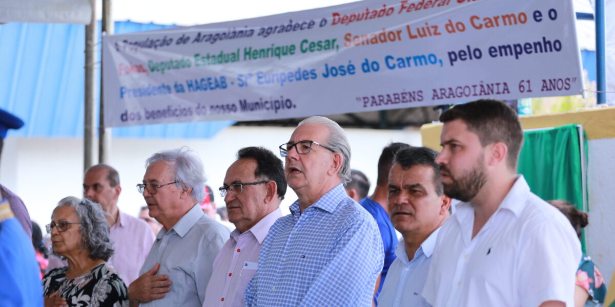 Entrega de obras pelo Governo de Goiás marca aniversário de 61 anos de Aragoiânia