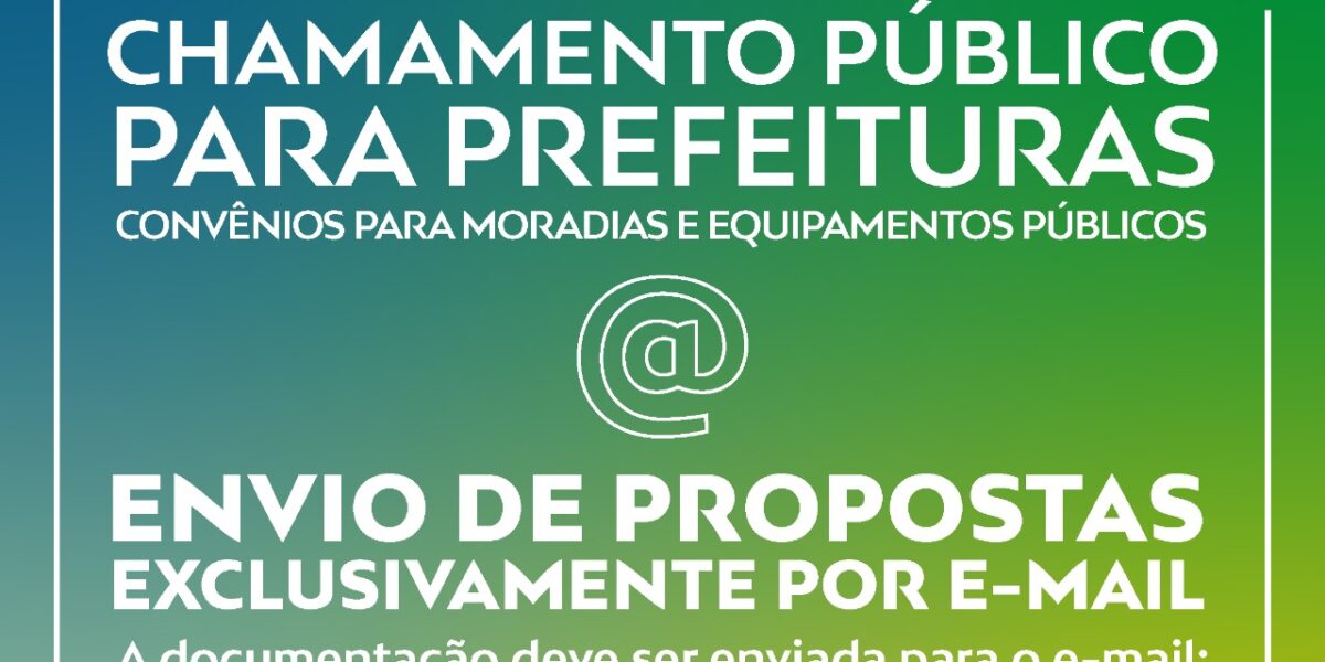 Começa na segunda-feira prazo para municípios apresentarem propostas habitacionais ao Governo de Goiás