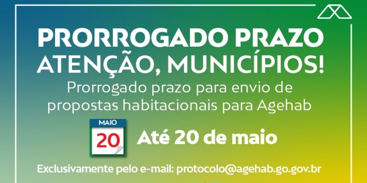 Governo de Goiás prorroga prazo para convênios habitacionais