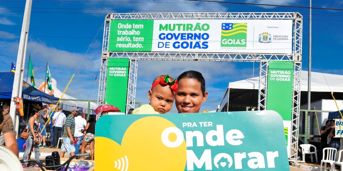 Agehab beneficia mais de 1.300 famílias durante quinta edição do Mutirão Governo de Goiás