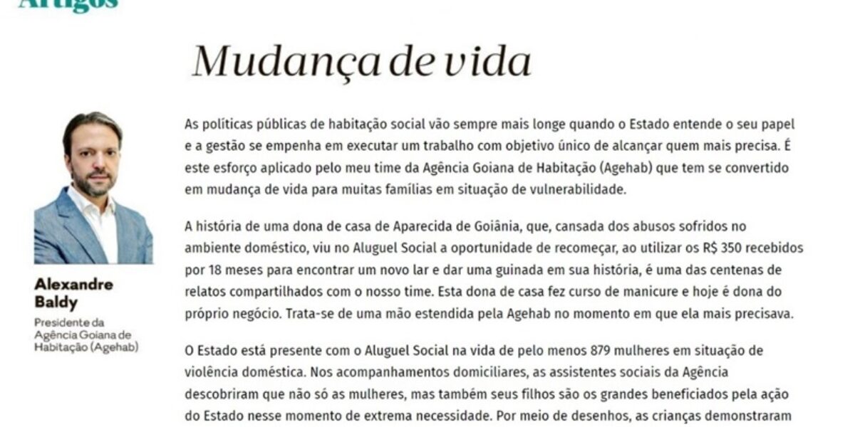 Mudança de vida