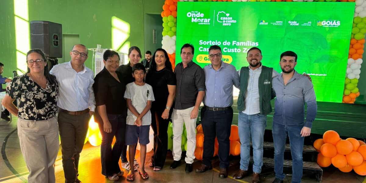 Casas a Custo Zero: Agehab sorteia 30 famílias em Goiandira