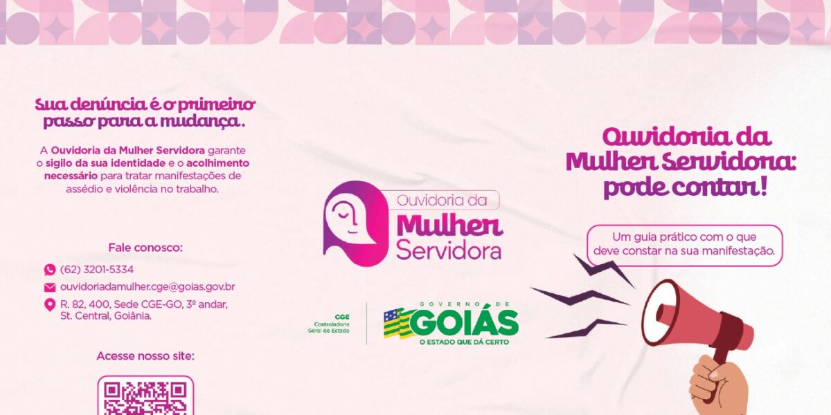 Servidoras goianas contam com canal exclusivo para acolhimento de denúncias de diferentes naturezas no trabalho