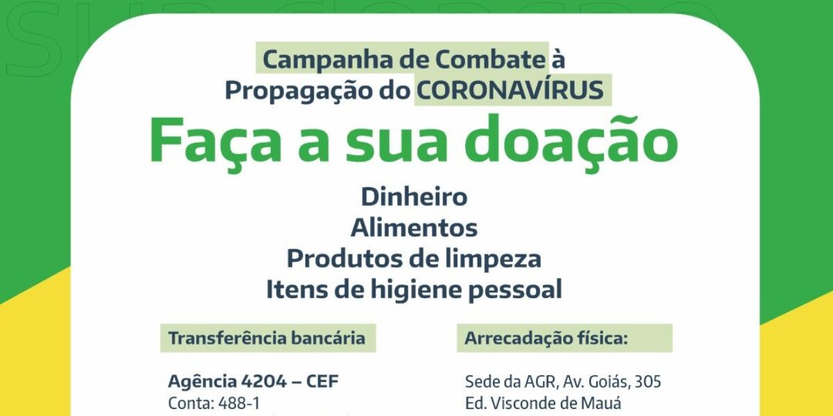 AGR é parceira da OVG na Campanha Solidária de arrecadação de alimentos para famílias sem renda por causa da Covid-19