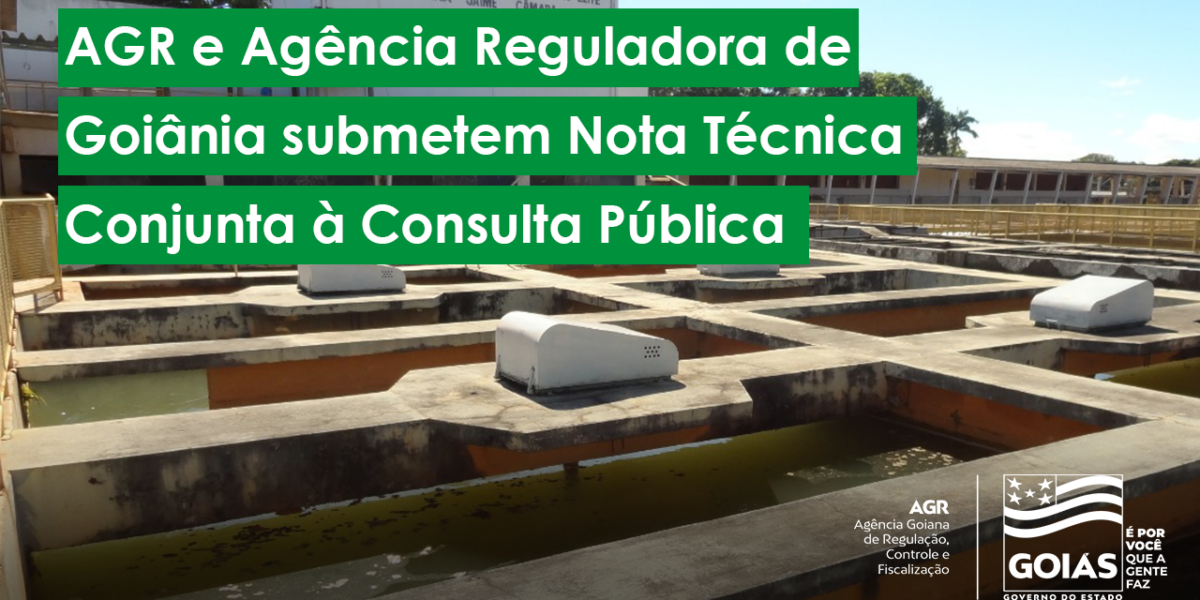AGR e Agência de Regulação de Goiânia (AR) submetem Nota Técnica Conjunta à Consulta Pública