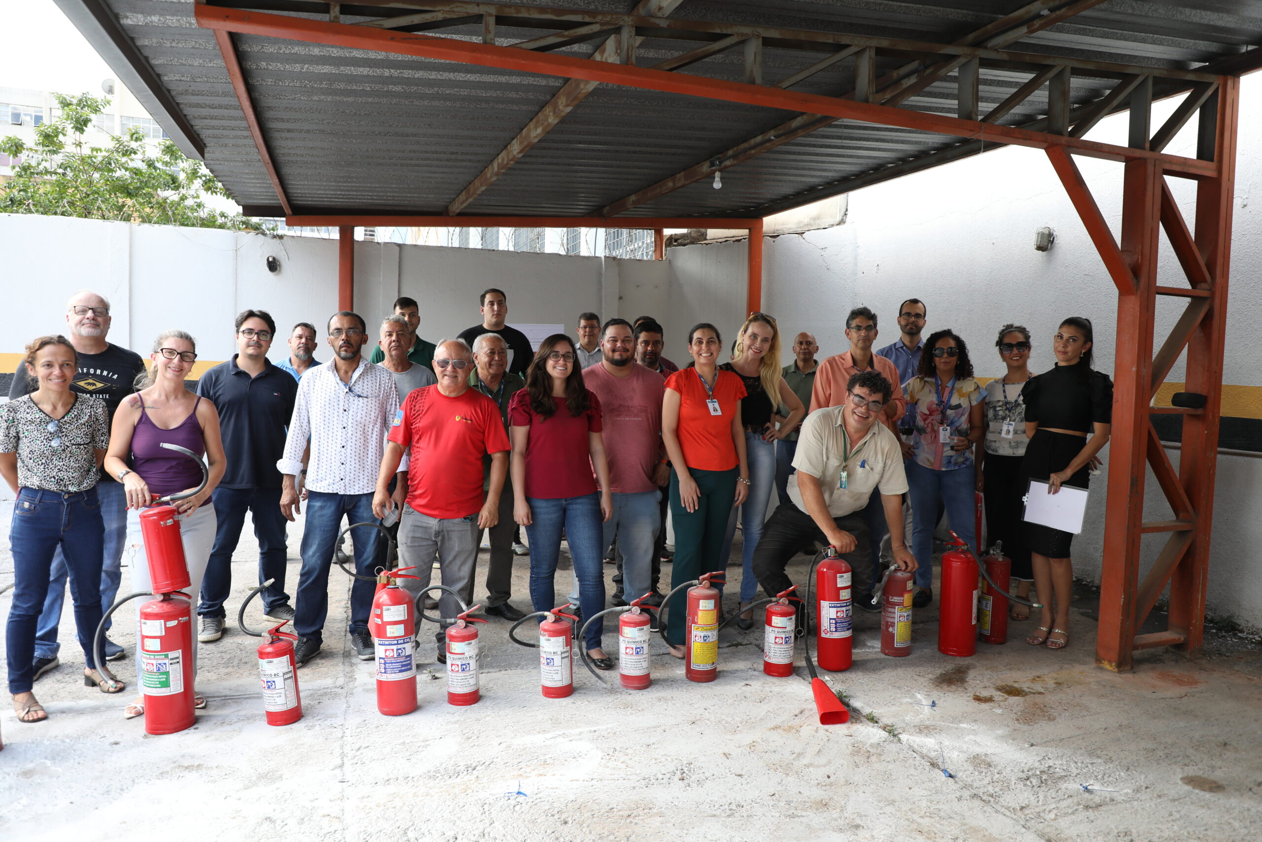 AGR realiza treinamento para integrantes da Brigada contra Incêndio