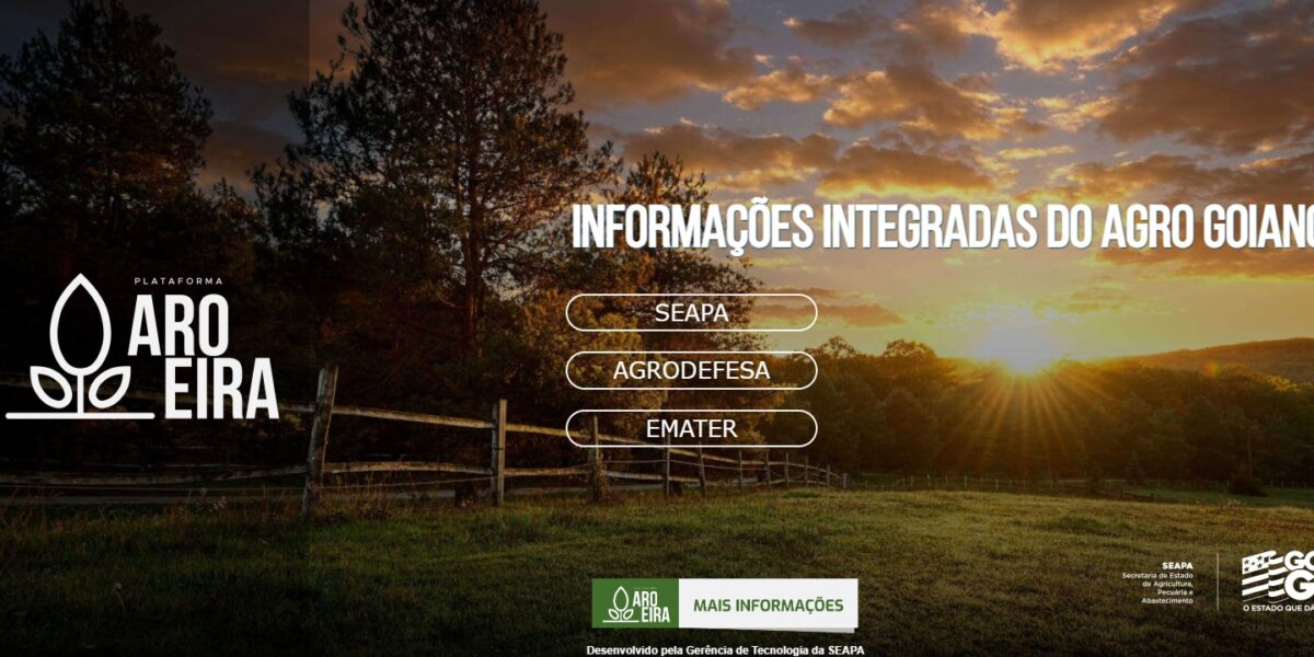 Plataforma Aroeira disponibiliza informações do agro goiano de forma integrada