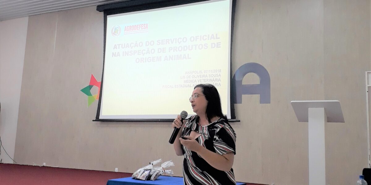 Palestra proferida por veterinária da Agrodefesa destaca papel do serviço de inspeção