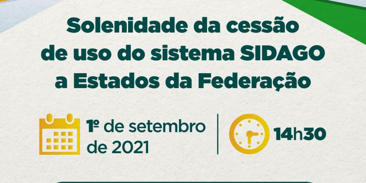 Governo de Goiás e AGRODEFESA realizam solenidade de cessão do Sistema SIDAGO à outras unidades da federação