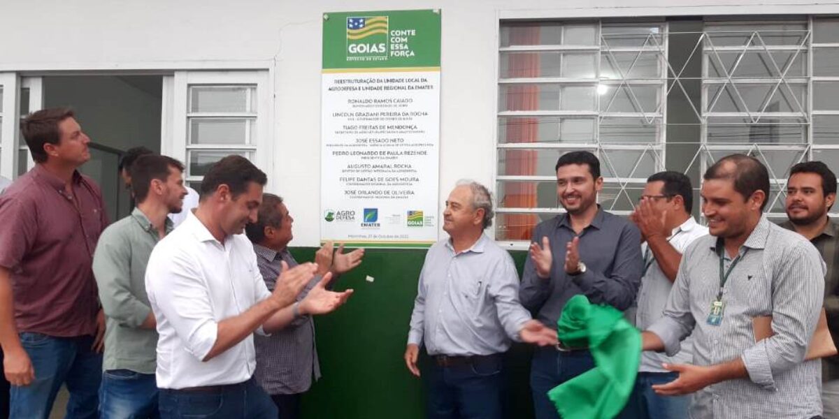 Entregue a reforma do prédio que abriga as unidades da Agrodefesa e da Emater em Morrinhos