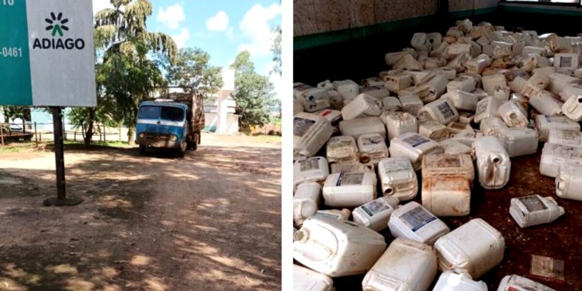 Agrodefesa apreende caminhão que fazia coleta ilegal de embalagens vazias de agrotóxicos em fazendas para destinação final indevida