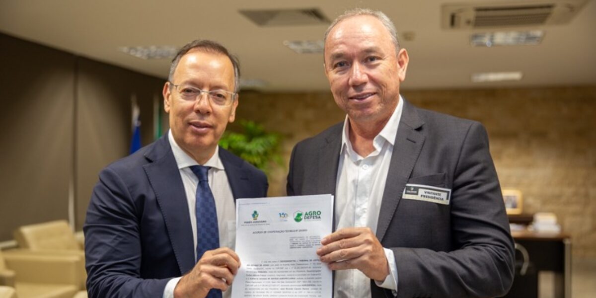 Agrodefesa e TJGO firmam parceria para acesso do judiciário ao Sistema de Defesa Agropecuária do Estado