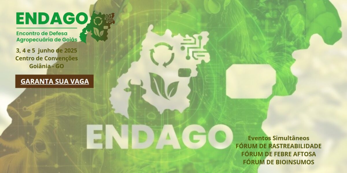 Inscrições abertas para o Encontro de Defesa Agropecuária de Goiás (Endago)