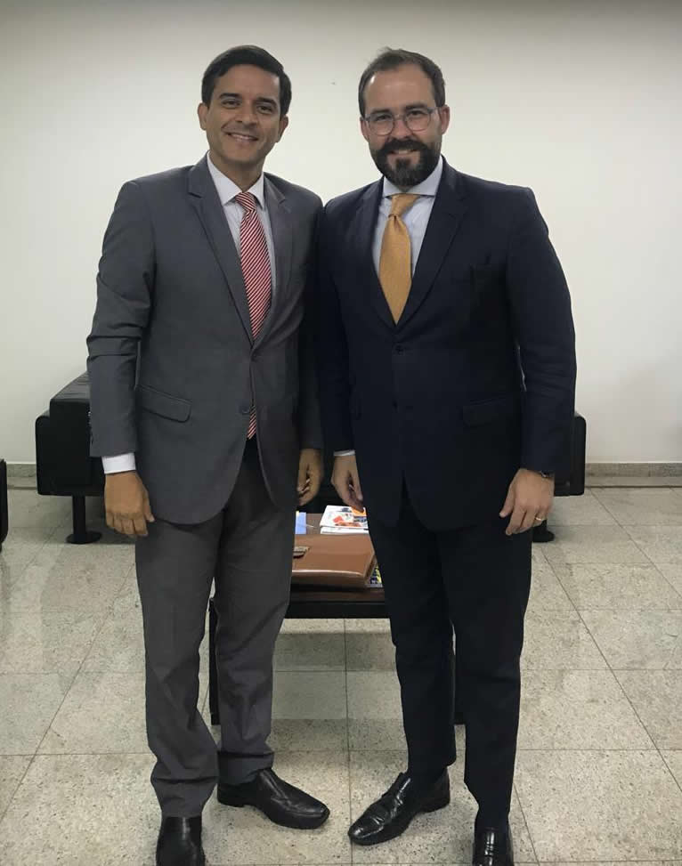 Visita do Presidente da Ordem dos Advogados do Brasil – Seção Goiás, Dr. Lúcio Flávio Siqueira de Paiva