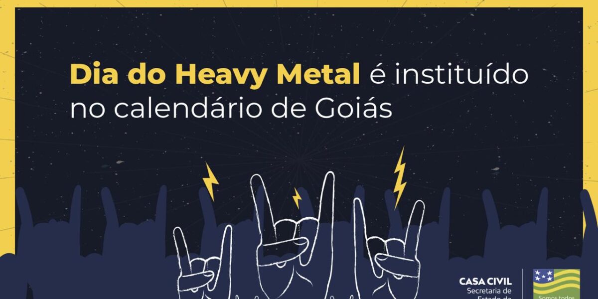 Governador Ronaldo Caiado sanciona o Dia do Heavy Metal em Goiás