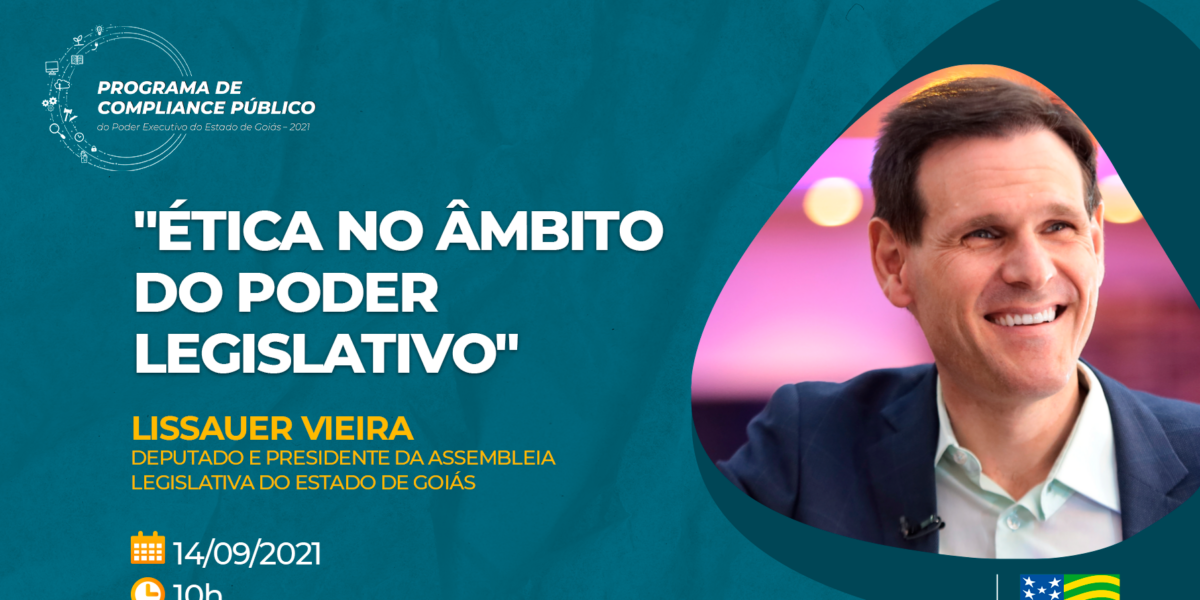 Presidente da Alego Lissauer Vieira participa de webinar da Casa Civil sobre ‘Ética no Âmbito do Poder Legislativo’
