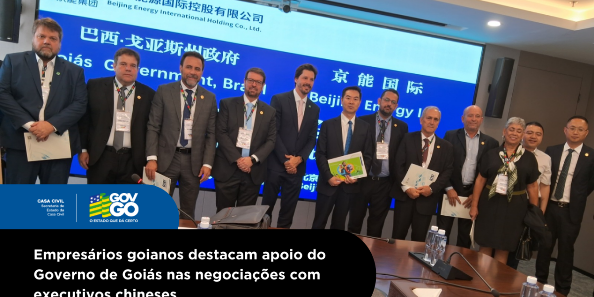 Empresários goianos destacam apoio do Governo de Goiás nas negociações com executivos chineses