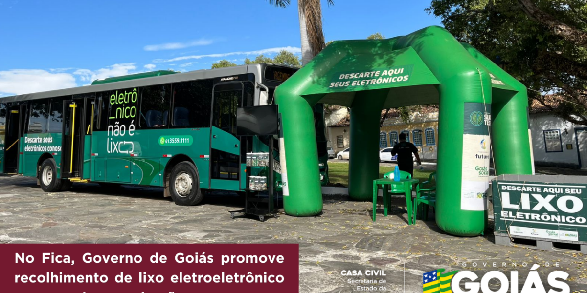 No Fica, Governo de Goiás promove recolhimento de lixo eletroeletrônico e cursos de capacitação