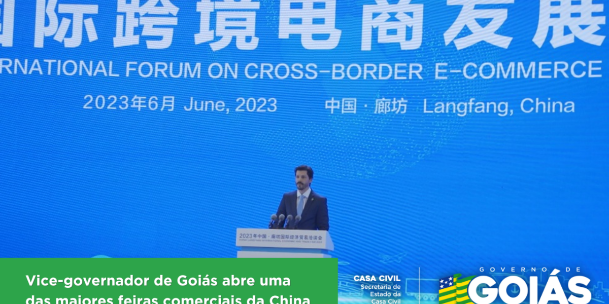 Vice-governador de Goiás abre uma das maiores feiras comerciais da China
