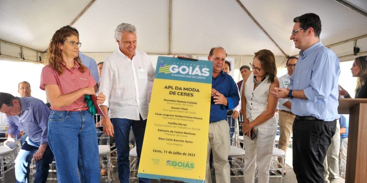 “Goiás tem promovido crescimento econômico com inclusão social”, destaca Caiado em Ceres