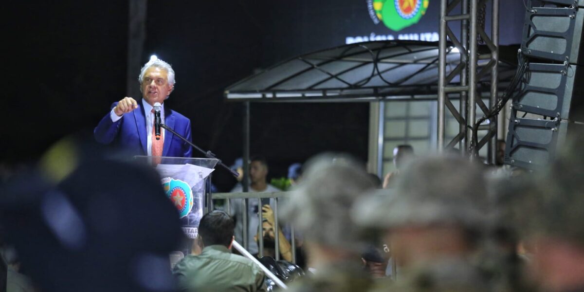 Caiado enaltece eficiência da PM no combate a crimes nas divisas de Goiás