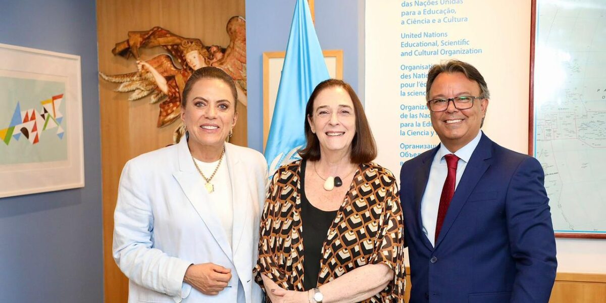 Em Brasília, Gracinha Caiado discute acordo para ampliar parceria com Unesco