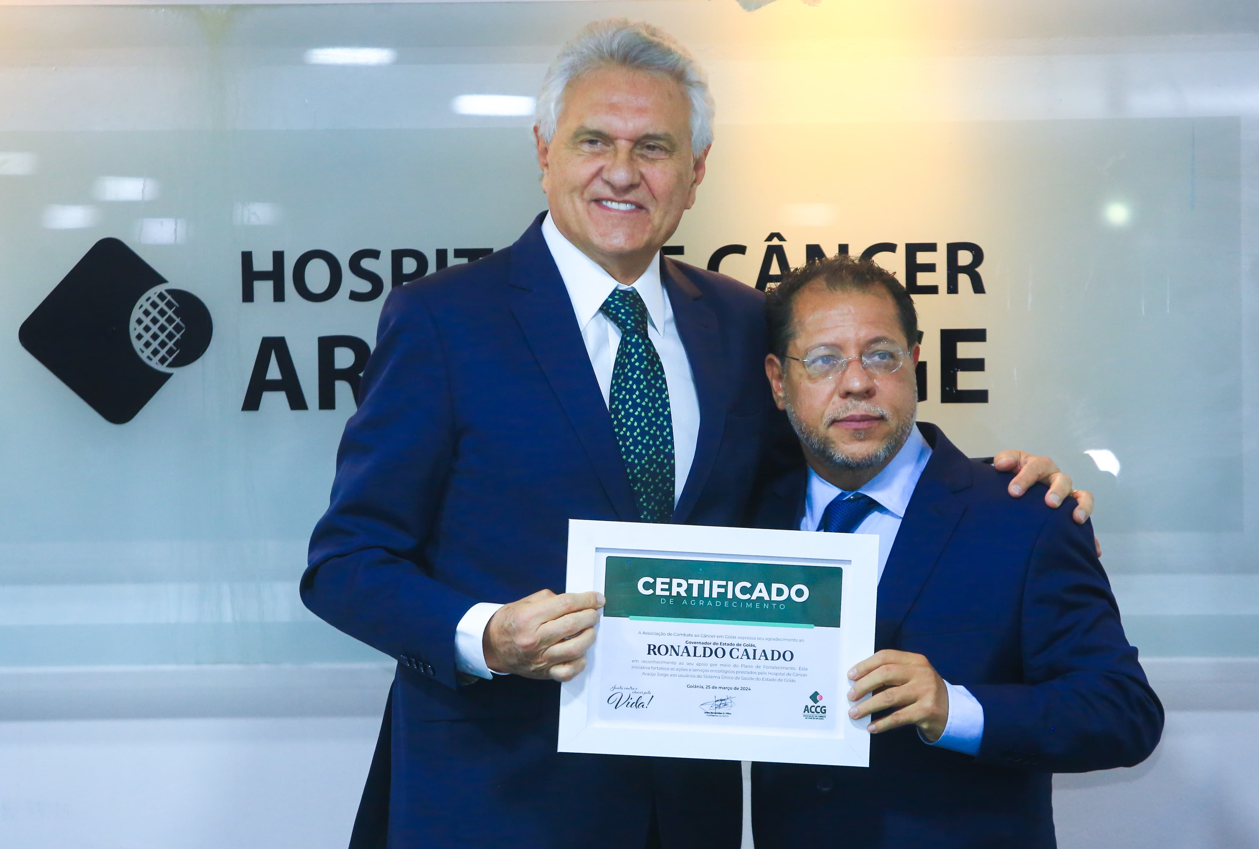 Goiás renova apoio financeiro de R$ 21,6 milhões ao Hospital Araújo Jorge