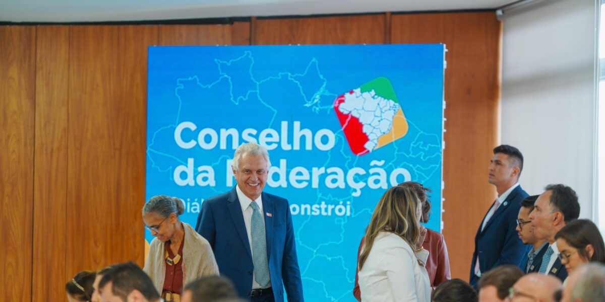 Caiado participa de reunião do Conselho da Federação, em Brasília