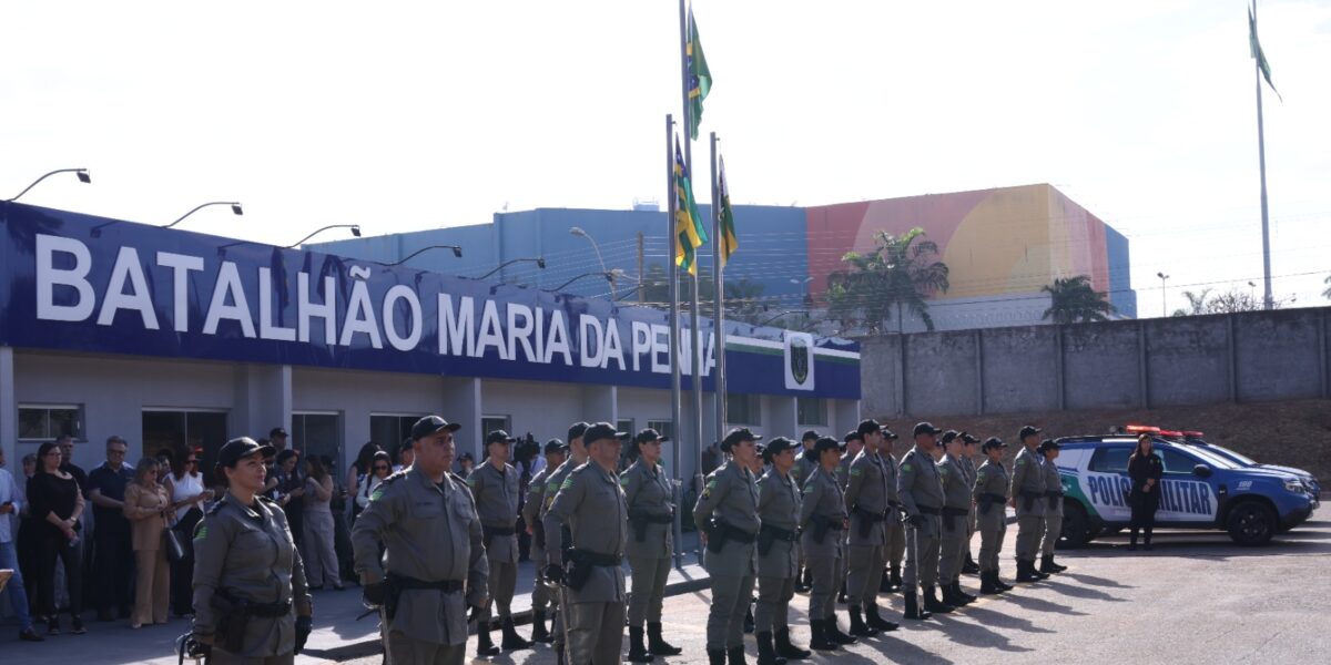 Governo de Goiás inaugura nova sede do Batalhão Maria da Penha na capital e amplia atuação no interior