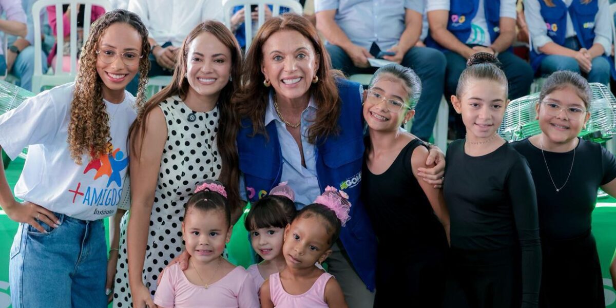 Gracinha Caiado abre Goiás Social e entrega reforma de escola em São Miguel do Araguaia
