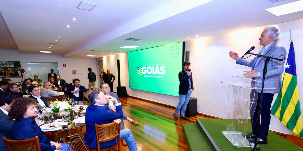 Caiado recebe empresários de SP e RJ e destaca Goiás como polo nacional de Inteligência Artificial