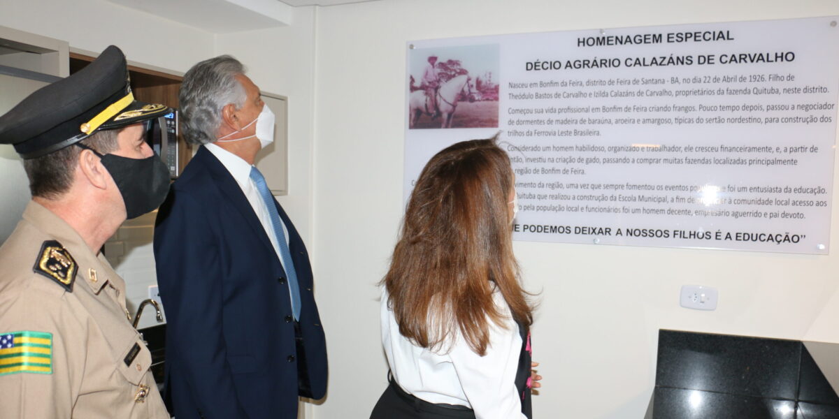 “Sou orgulhoso da tropa que tenho”, diz Caiado durante inauguração do Centro de Convivência da Casa Militar, em Goiânia