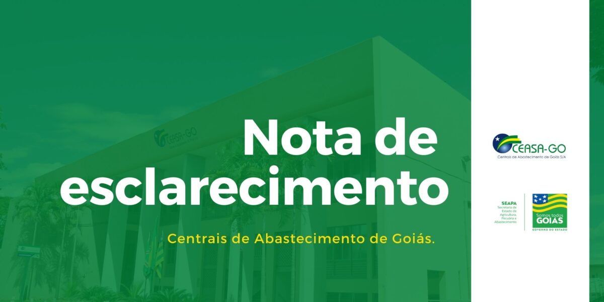 Nota de esclarecimento