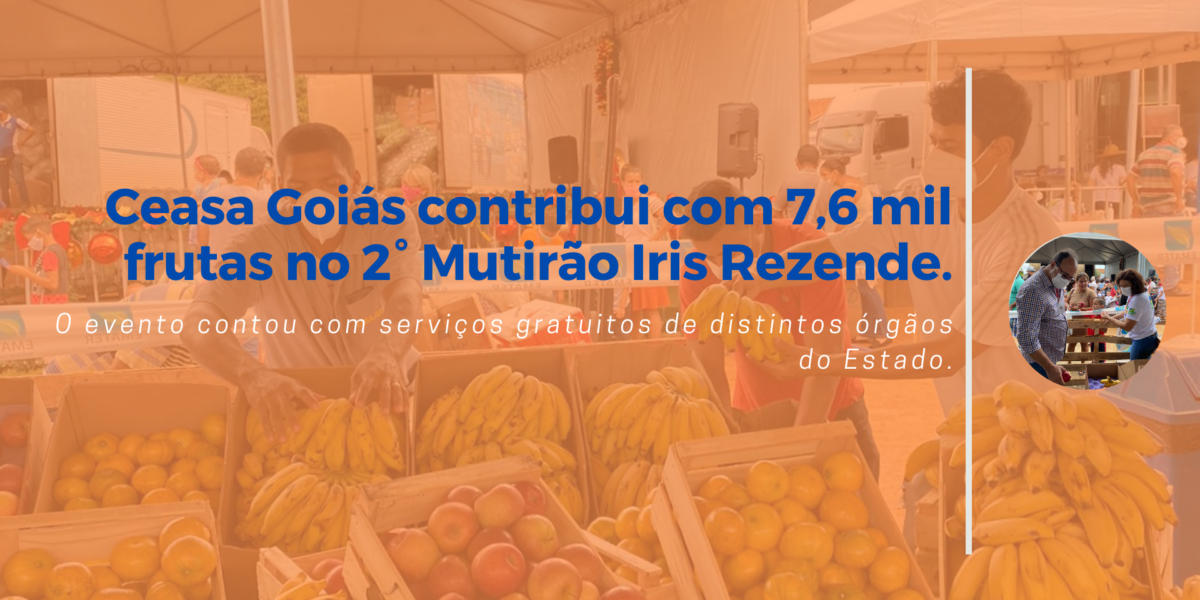 A equipe Ceasa Goiás se alegra em participar novamente desse evento.