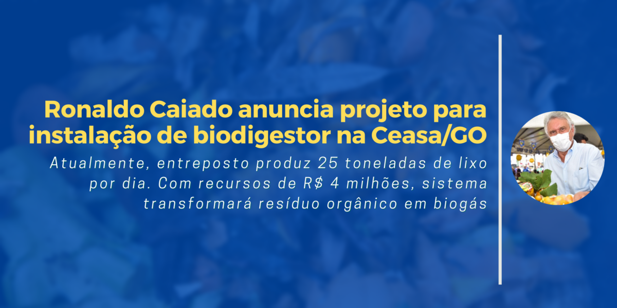 Governador encaminha projeto de lei à Alego para instalação de biodigestor